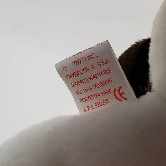 Ty Beanie Baby BRUNO the Dog Stuffed Animal Toy - Picture 4 of 7